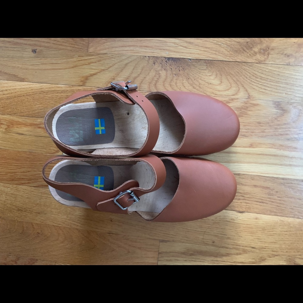 MIA Clogs - Abba - Brown/Luggage - Leather - Size 9